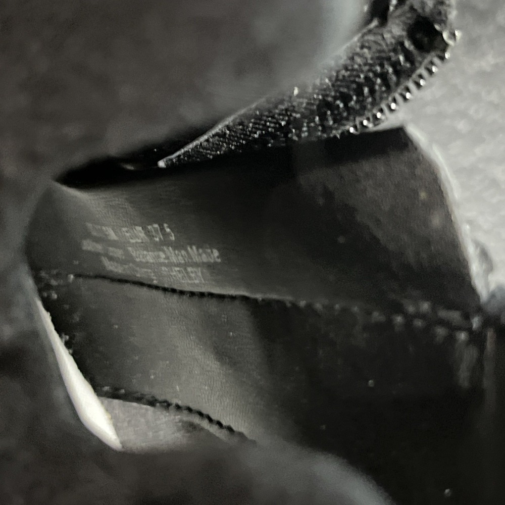 Sam Edelman Shelby Womens Black Suede Ankle Booties Sz 6 Chunky Heel Notch Boot‎ - Picture 7 of 8